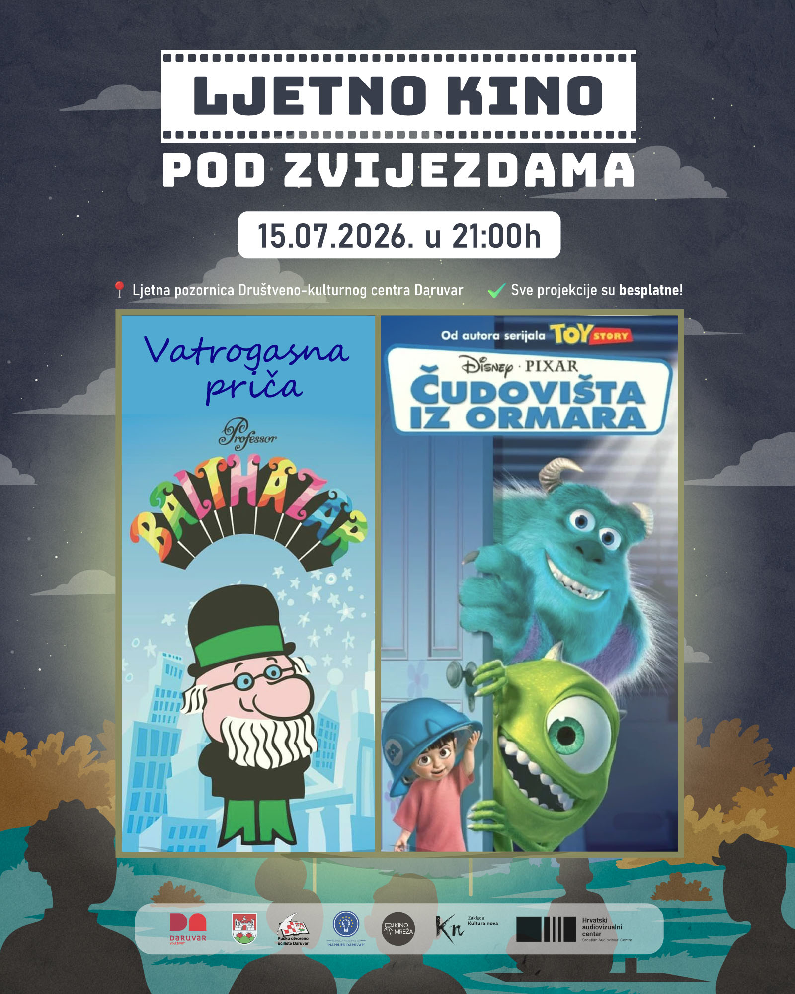 ljetno kino 2026 vatrogasna prica cudovista iz ormara 15